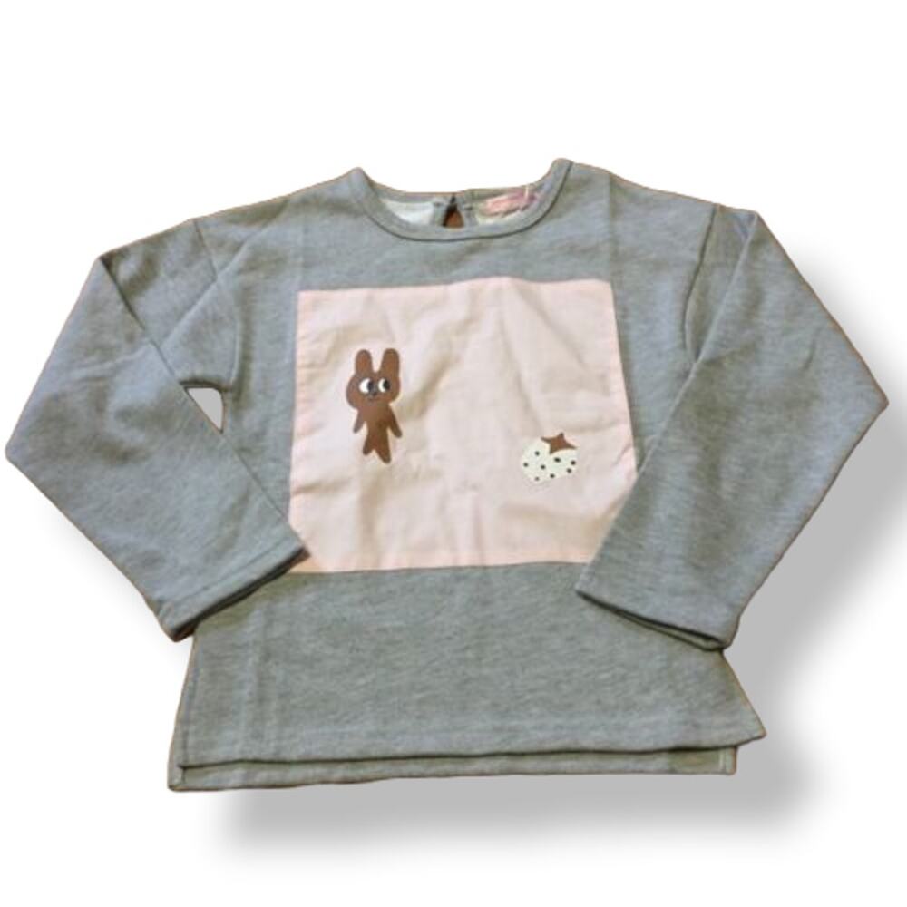 Yameinixi Girls Sweatshirt Size 5‎ 110 Bunny Strawberry Instastyle Top NEW